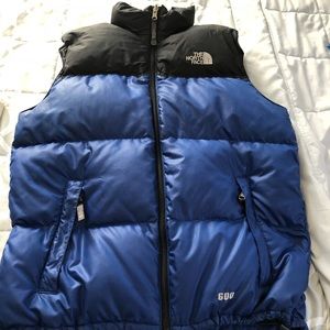 North Face Vest two tone black & blue